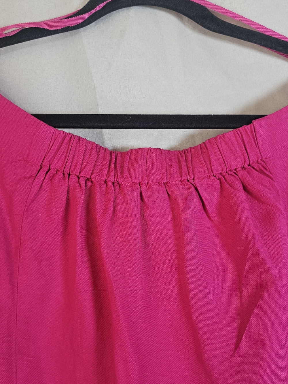 NWT Anthropologie Floreat Balloor Sleeve Peasant Top Size 2 Magenta Linen Blend - Picture 6 of 15
